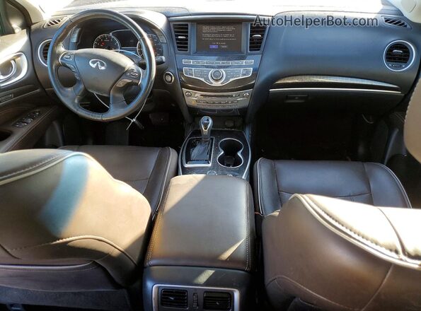 5N1DL0MN7KC508266 2019 INFINITI QX60 White Dashboard view