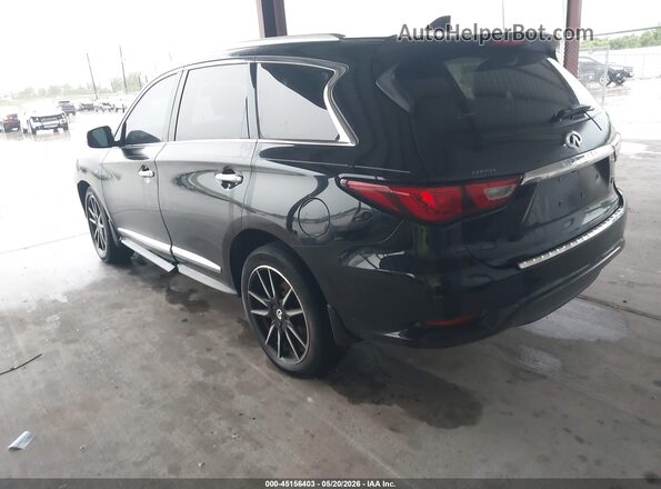 5N1DL0MN9HC523344 2017 INFINITI QX60 Black Հետևի ձախ
