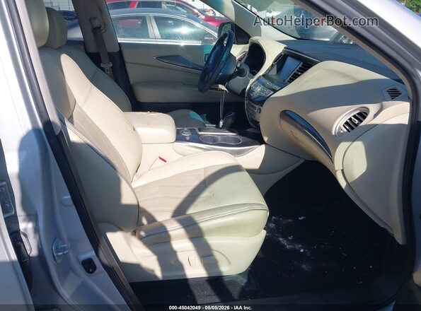 5N1DL0MN9JC526833 2018 INFINITI QX60 Серебряный Вид салона спереди