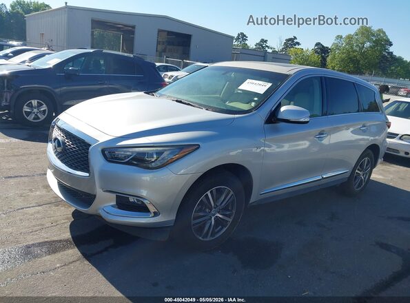 5N1DL0MN9JC526833 2018 INFINITI QX60 Серебряный Передняя левая четверть