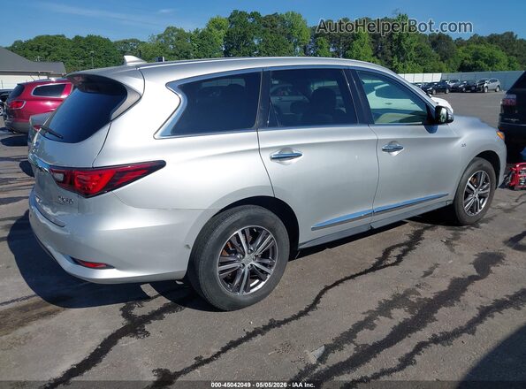 5N1DL0MN9JC526833 2018 INFINITI QX60 Серебряный Задняя правая четверть