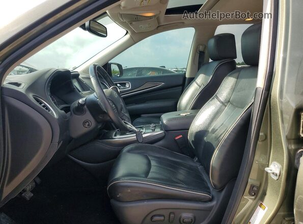 5N1DL0MNXHC553159 2017 INFINITI QX60 Зеленый Вид салона спереди