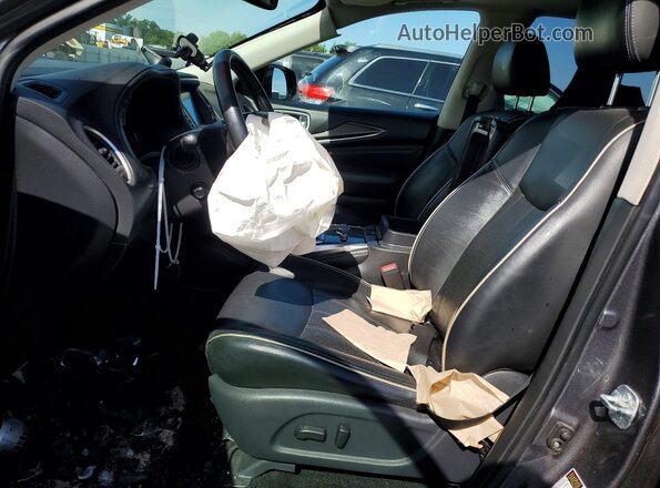 5N1DL0MNXJC532575 2018 INFINITI QX60 Gray წინა სალონის ხედი