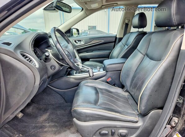 5N1DL0MNXKC516281 2019 INFINITI QX60 Black Widok wnętrza z przodu