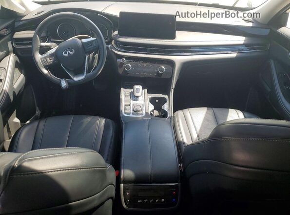 5N1DL1ER7RC357933 2024 INFINITI QX60 White Widok deski rozdzielczej