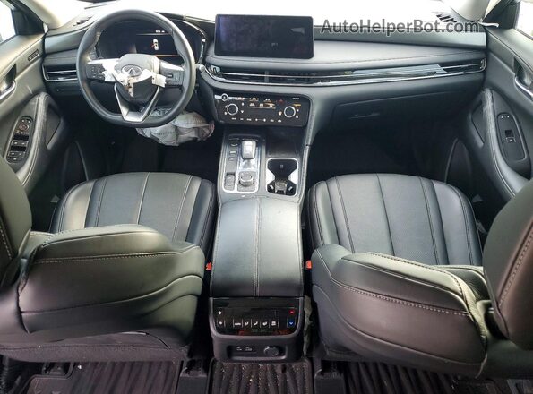5N1DL1FR8PC354034 2023 INFINITI QX60 White Вид панелі приладів