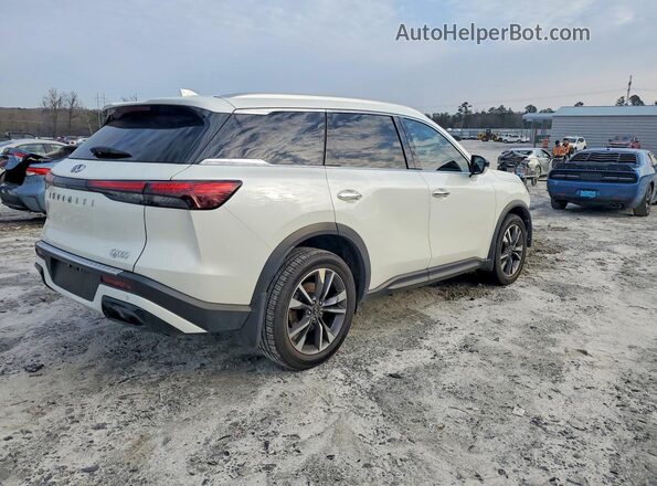 5N1DL1FR8PC354034 2023 INFINITI QX60 White Задня права чверть