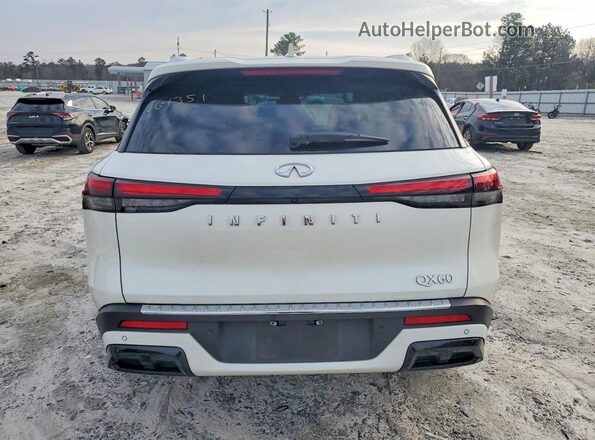 5N1DL1FR8PC354034 2023 INFINITI QX60 White Вид ззаду