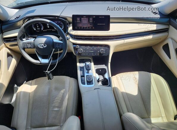 5N1DL1FRXNC330962 2022 INFINITI QX60 Серый Вид панели приборов