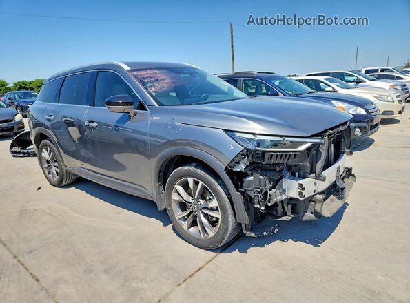 5N1DL1FRXNC330962 2022 INFINITI QX60 Серый Передняя правая четверть