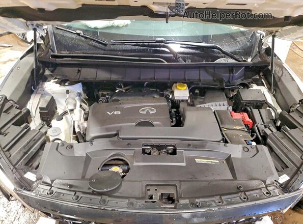 5N1DL1FS6NC330556 2022 INFINITI QX60 White Widok komory silnika