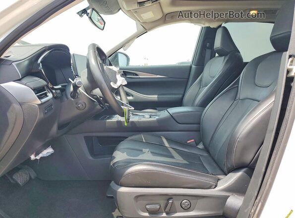 5N1DL1FS7RC352281 2024 INFINITI QX60 White Widok wnętrza z przodu