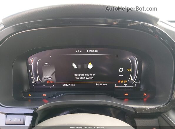 5N1DL1FS8PC349340 2023 INFINITI QX60 Black Widok tylnych siedzeń