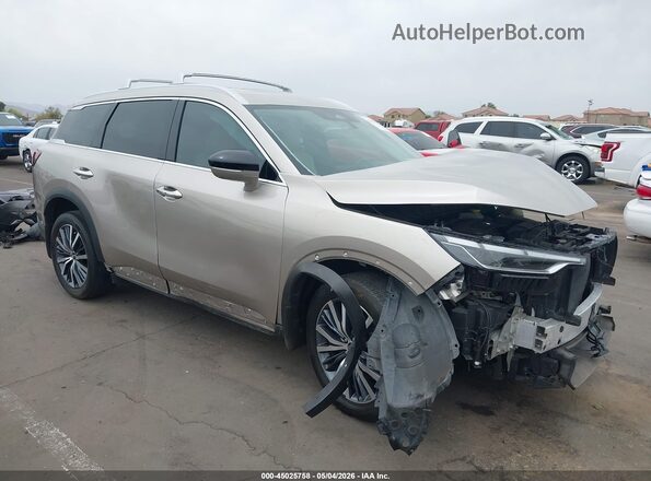 5N1DL1GS9PC359728 2023 INFINITI QX60 Золотой Передняя правая четверть