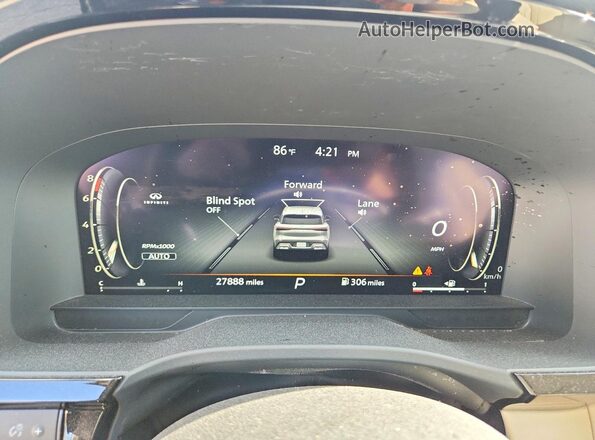 5N1DL1GS9PC369529 2023 INFINITI QX60 Черный Вид щитка приборов