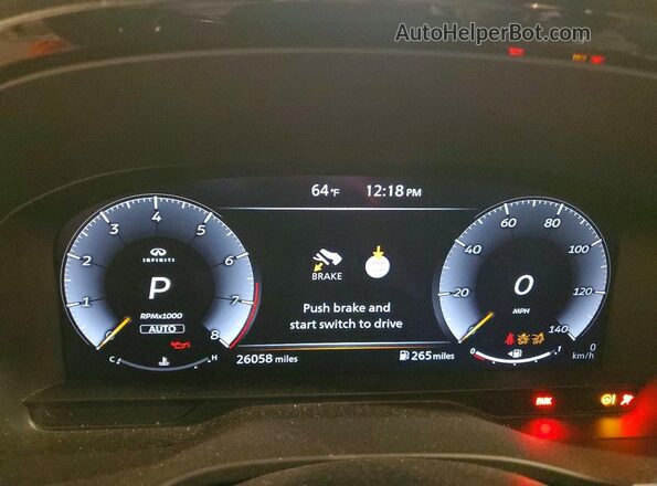 5N1DL1HU2RC350193 2024 INFINITI QX60 Черный Вид щитка приборов