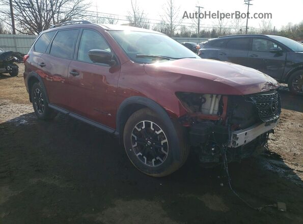 5N1DR2CM5LC637966 2020 NISSAN PATHFINDER Красный Передняя правая четверть