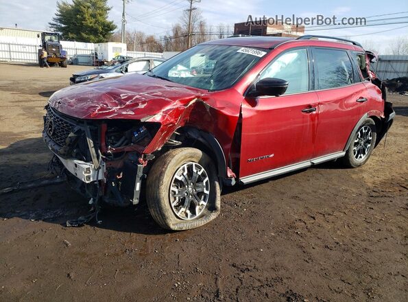 5N1DR2CM5LC637966 2020 NISSAN PATHFINDER Красный Передняя левая четверть