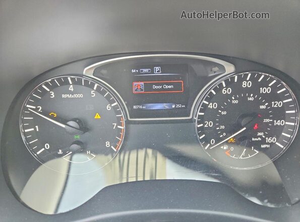 5N1DR2DM8LC627463 2020 NISSAN PATHFINDER Black Instrument cluster view