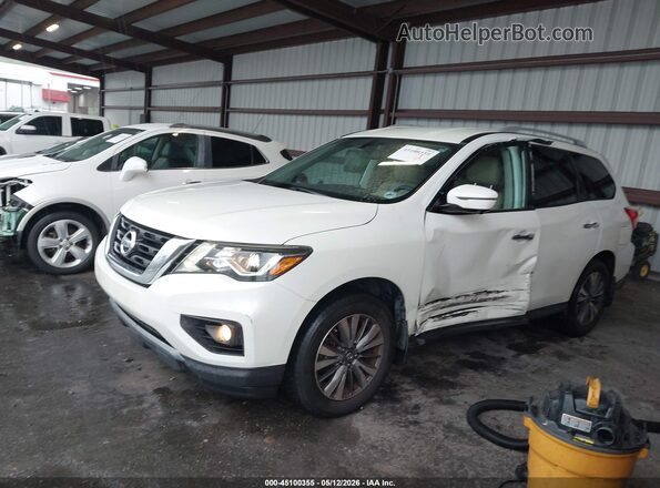 5N1DR2MM0HC617873 2017 NISSAN PATHFINDER White Vista tres cuartos delantera izquierda
