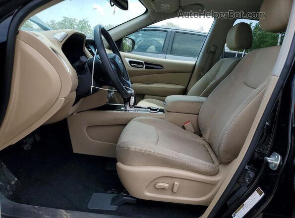 5N1DR2MM0HC902296 2017 NISSAN PATHFINDER Черный Вид салона спереди