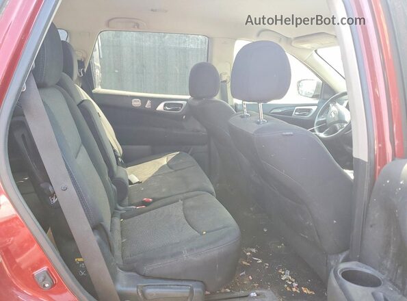 5N1DR2MM0HC906509 2017 NISSAN PATHFINDER Red Widok wnętrza z tyłu