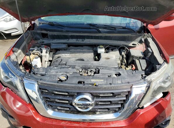5N1DR2MM0HC906509 2017 NISSAN PATHFINDER Red Widok komory silnika
