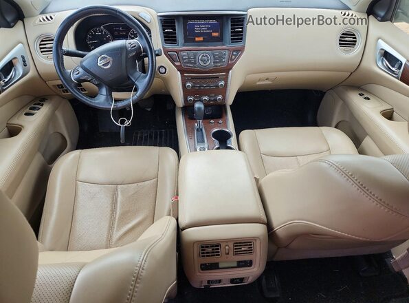 5N1DR2MM0JC649440 2018 NISSAN PATHFINDER Белый Вид панели приборов