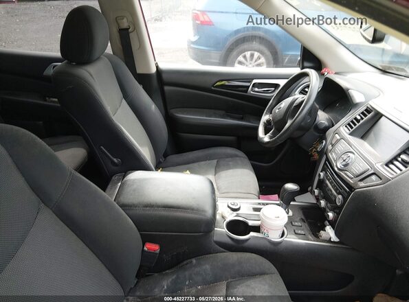 5N1DR2MM0KC602863 2019 NISSAN PATHFINDER Red Vista interior delantera
