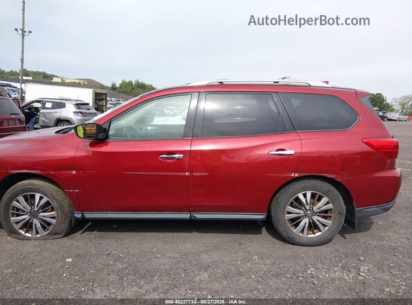 5N1DR2MM0KC602863 2019 NISSAN PATHFINDER Red Vista interior trasera