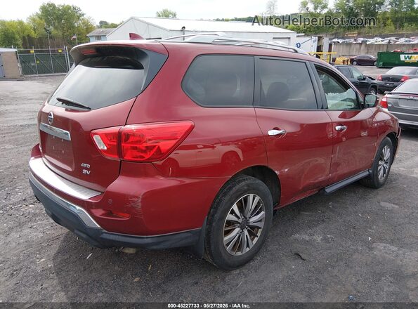 5N1DR2MM0KC602863 2019 NISSAN PATHFINDER Red Trasero derecho