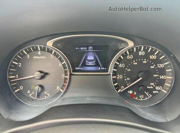 5N1DR2MM1HC627750 2017 NISSAN PATHFINDER White Vista del cuadro de instrumentos
