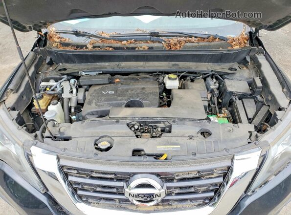 5N1DR2MM1JC664187 2018 NISSAN PATHFINDER Black Vista del compartimento del motor