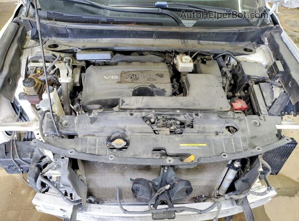 5N1DR2MM2KC639882 2019 NISSAN PATHFINDER Белый Вид задней части салона