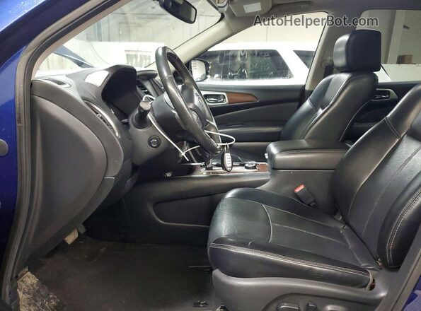 5N1DR2MM3HC629712 2017 NISSAN PATHFINDER Синий Вид салона спереди