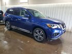 2017 Nissan Pathfinder Platinum Синий vin: 5N1DR2MM3HC629712