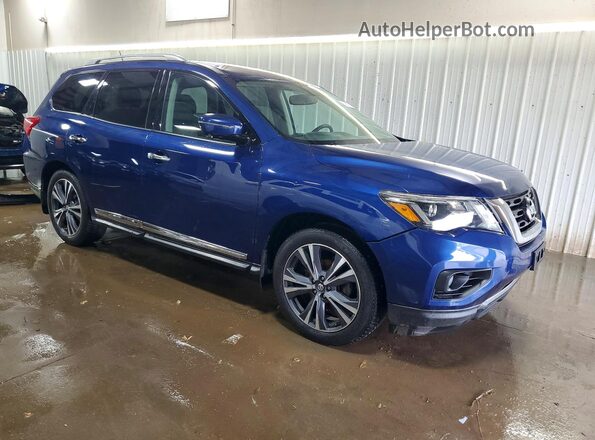 5N1DR2MM3HC629712 2017 NISSAN PATHFINDER Синий Передняя правая четверть