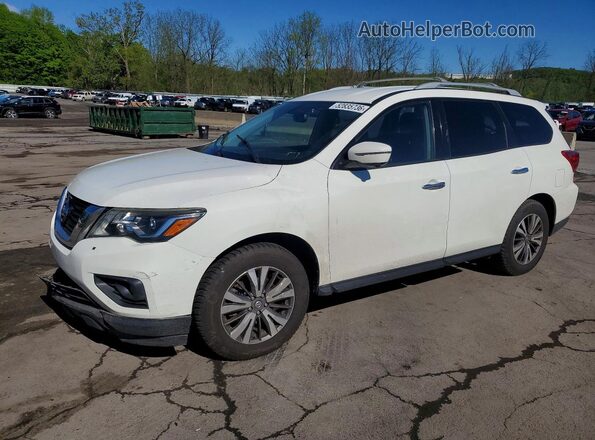 5N1DR2MM4HC690308 2017 NISSAN PATHFINDER White Vista tres cuartos delantera izquierda
