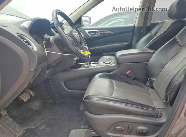 5N1DR2MM4KC633615 2019 NISSAN PATHFINDER Угольный Вид салона спереди