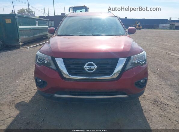 5N1DR2MM5HC637973 2017 NISSAN PATHFINDER Red ხელსაწყოთა პანელის ხედი
