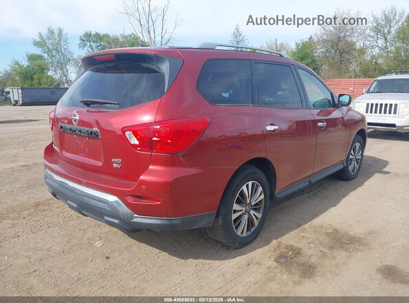 5N1DR2MM5HC637973 2017 NISSAN PATHFINDER Red უკანა მარჯვენა