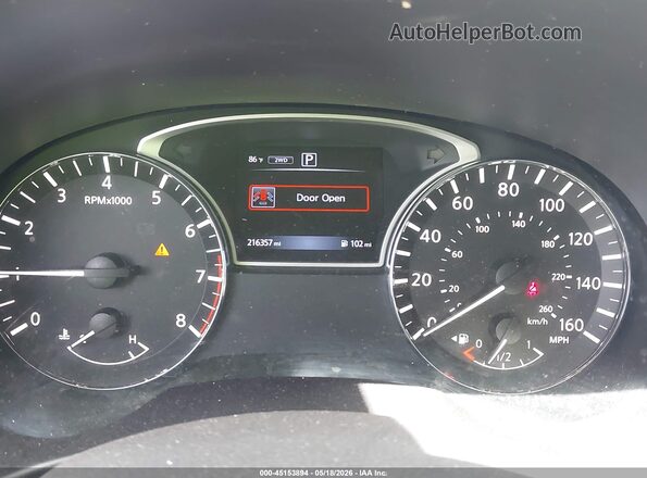 5N1DR2MM5HC641814 2017 NISSAN PATHFINDER Серый Вид задних сидений