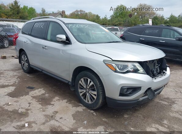 5N1DR2MM5JC604638 2018 NISSAN PATHFINDER Серебряный Передняя правая четверть
