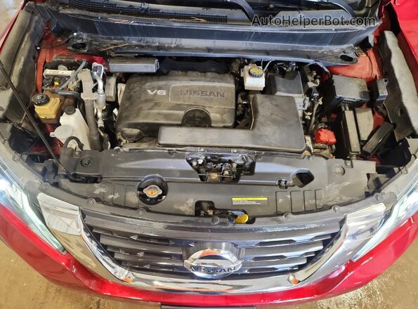 5N1DR2MM6KC646771 2019 NISSAN PATHFINDER Red Vista del compartimento del motor