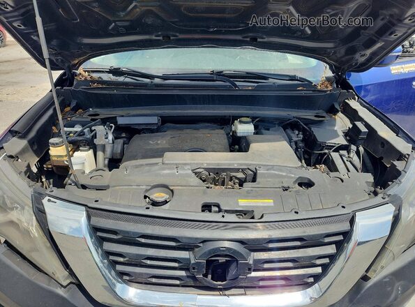 5N1DR2MM7HC631656 2017 NISSAN PATHFINDER Blue Vista del compartimento del motor