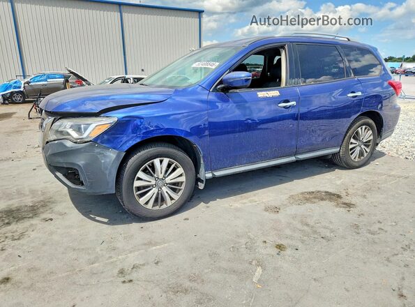 5N1DR2MM7HC631656 2017 NISSAN PATHFINDER Blue Vista tres cuartos delantera izquierda