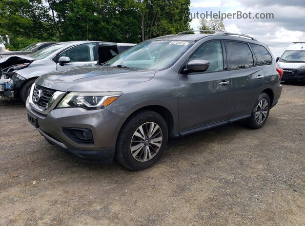 5N1DR2MM7HC643595 2017 NISSAN PATHFINDER Gray Vista tres cuartos delantera izquierda