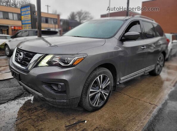 5N1DR2MM7JC617973 2018 NISSAN PATHFINDER Gray Հետևի ձախ