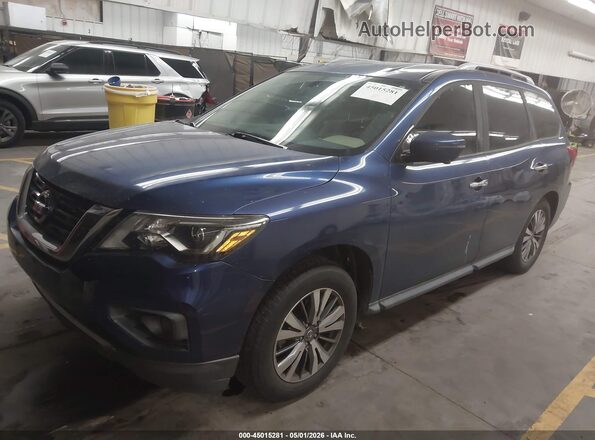 5N1DR2MM7KC614993 2019 NISSAN PATHFINDER Blue წინა მარცხენა ხედი სამი მეოთხედიდან
