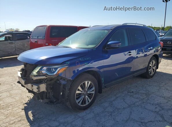 5N1DR2MM8HC658140 2017 NISSAN PATHFINDER Blue Առջևի ձախ երեք քառորդ տեսարան
